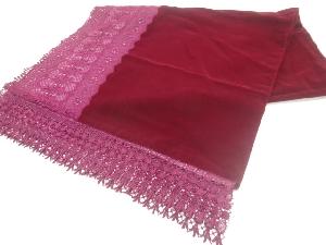 ビロードレース花模様ショール